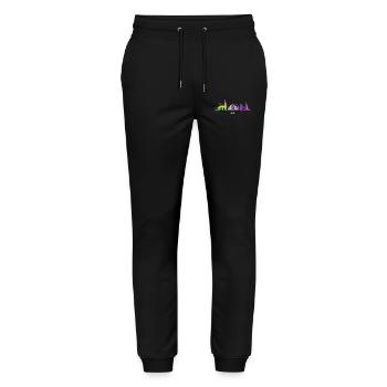 Kiel Skyline Colorful Kieler Northern Germany - Stanley/Stella Mover Unisex Organic Jogging Trousers - black - Front - Marisol (170cm) & Nik (191cm)