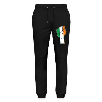 Irlande - Pantalon de jogging bio MOVER Stanley/Stella unisexe - noir - Devant - Marisol (170cm) & Nik (191cm)