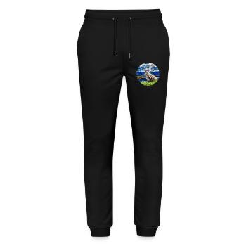 Lynx Wildcat Freedom - Stanley/Stella Mover Unisex Organic Jogging Trousers - black - Front - Marisol (170cm) & Nik (191cm)
