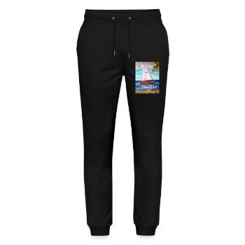 EC Holidays I Boat I Sea I Seaside I Sailing I - Stanley/Stella Mover Unisex Organic Jogging Trousers - black - Front - Marisol (170cm) & Nik (191cm)