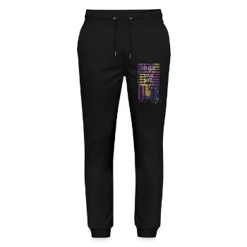 Bring color to your life - Stanley/Stella Mover Unisex Organic Jogging Trousers - black - Front - Marisol (170cm) & Nik (191cm)