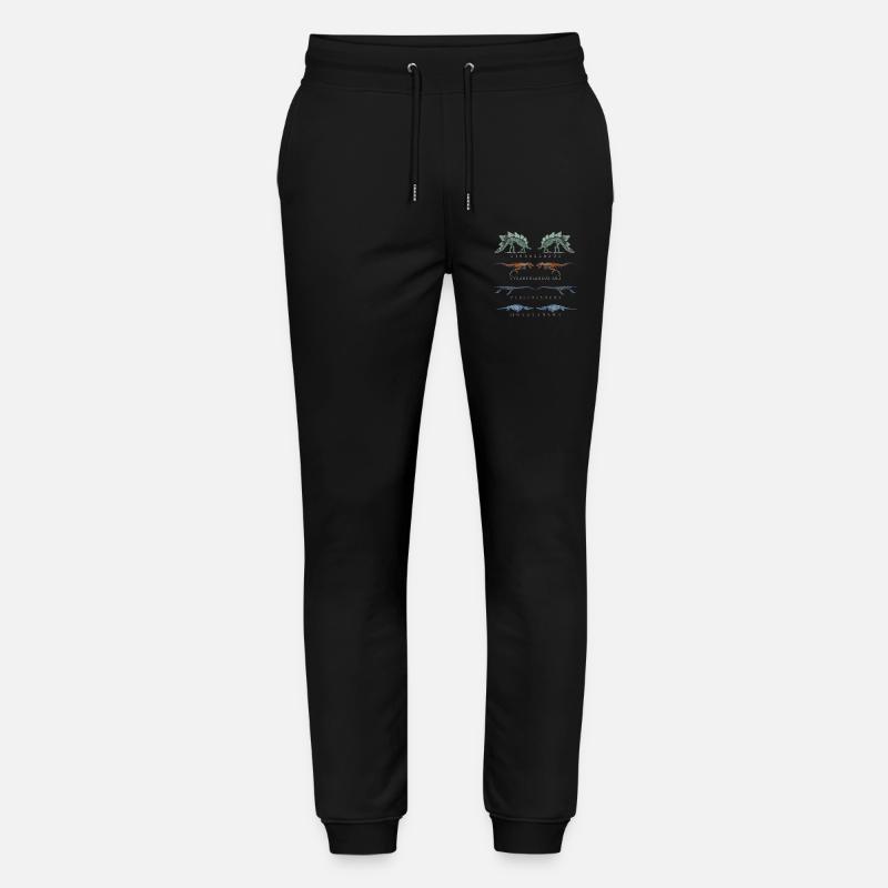 Dinosaurier-Skelett - Stanley/Stella Unisex Bio Jogginghose Mover - Schwarz