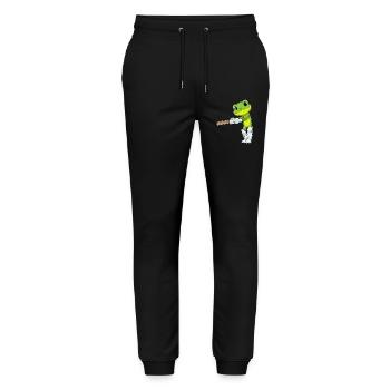 Frosch Cricket Cricketschläger - Stanley/Stella Unisex Bio Jogginghose Mover  - Schwarz - Vorne - Marisol (170cm) & Nik (191cm)