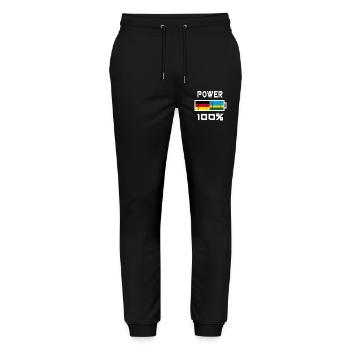 Deutschland und Ruanda Power 100% - Stanley/Stella Unisex Bio Jogginghose Mover  - Schwarz - Vorne - Marisol (170cm) & Nik (191cm)