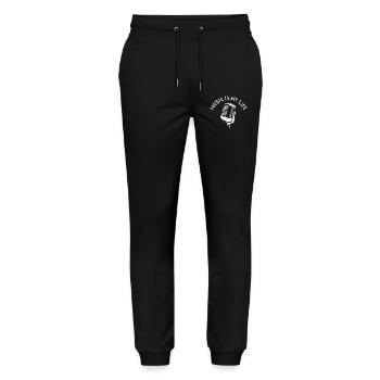 music is my therapy life Symbol Logo Music Musician - Stanley/Stella Mover Unisex Organic Jogging Trousers - black - Front - Marisol (170cm) & Nik (191cm)