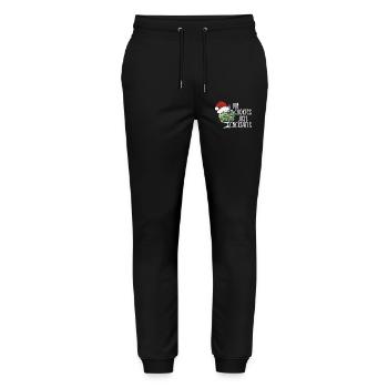 Christmas Cocktail No Cookies Tropical - Stanley/Stella Mover Unisex Organic Jogging Trousers - black - Front - Marisol (170cm) & Nik (191cm)
