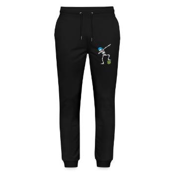 Dab dabbing Skeleton Water Polo waterpolo Halloween - Stanley/Stella Mover Unisex Organic Jogging Trousers - black - Front - Marisol (170cm) & Nik (191cm)