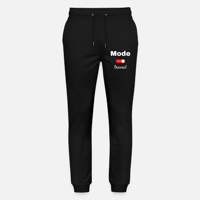 Off work mode - Stanley/Stella Mover Unisex Organic Jogging Trousers - black