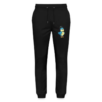 Bird Groom Top Hat Wedding - Stanley/Stella Mover Unisex Organic Jogging Trousers - black - Front - Marisol (170cm) & Nik (191cm)