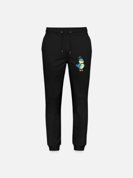 Bird Groom Top Hat Wedding - Stanley/Stella Mover Unisex Organic Jogging Trousers - black