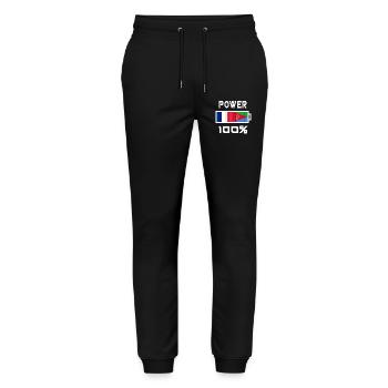 Eritrea and France are in power - Stanley/Stella Mover Unisex Organic Jogging Trousers - black - Front - Marisol (170cm) & Nik (191cm)