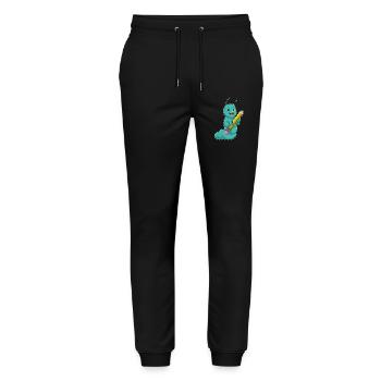 Caterpillar Student Pencil School - Stanley/Stella Mover Unisex Organic Jogging Trousers - black - Front - Marisol (170cm) & Nik (191cm)