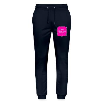 Crap, Mom was right - Stanley/Stella Mover Unisex Organic Jogging Trousers - navy - Front - Marisol (170cm) & Nik (191cm)
