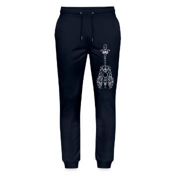 Guitare - Pantalon de jogging bio MOVER Stanley/Stella unisexe - marine - Devant - Marisol (170cm) & Nik (191cm)