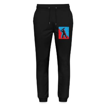 Baseball - Stanley/Stella Unisex Bio Jogginghose Mover  - Schwarz - Vorne - Marisol (170cm) & Nik (191cm)