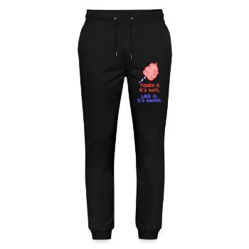 Bonbons Sweet Tooth Statement Dessert Délicieux - Pantalon de jogging bio MOVER Stanley/Stella unisexe - noir - Devant - Marisol (170cm) & Nik (191cm)