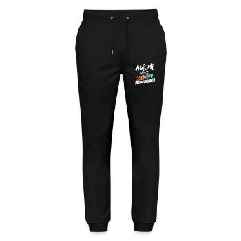 Vintage 2009 - Fantastic since 2009 - Stanley/Stella Mover Unisex Organic Jogging Trousers - black - Front - Marisol (170cm) & Nik (191cm)