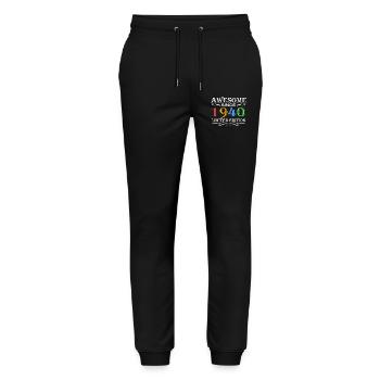 1940 - Born 1940 - Fantastic since 1940 - Stanley/Stella Mover Unisex Organic Jogging Trousers - black - Front - Marisol (170cm) & Nik (191cm)