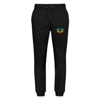 Ich liebe Saxophon und Saxophonistin - Stanley/Stella Unisex Bio Jogginghose Mover  - Schwarz - Vorne - Marisol (170cm) & Nik (191cm)