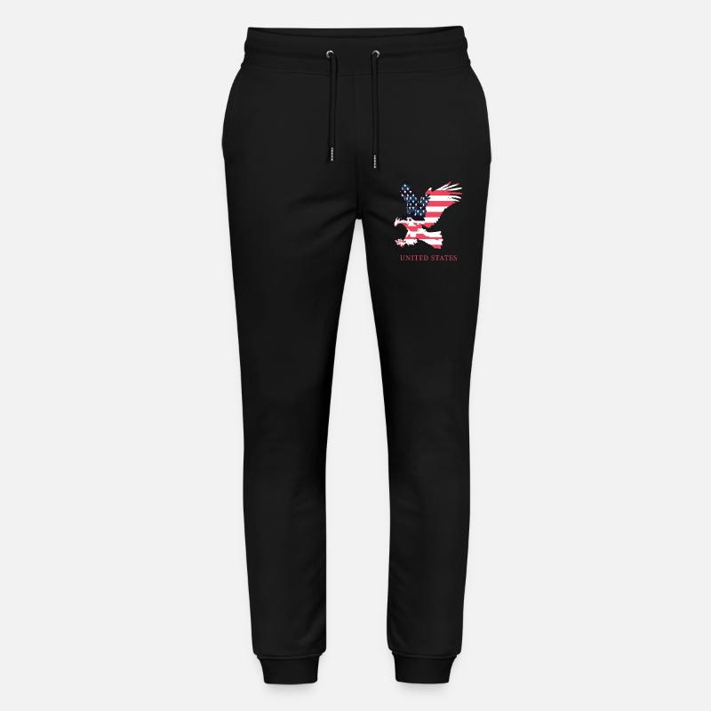 American Adler - Stanley/Stella Unisex Bio Jogginghose Mover  - Schwarz
