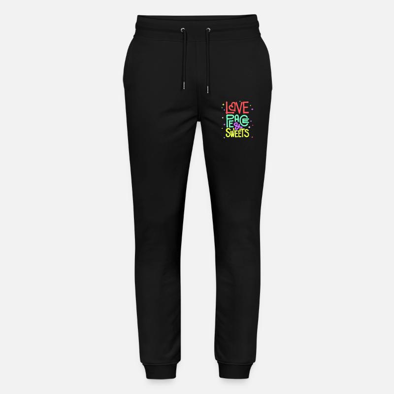 Süßigkeiten Statement Nachspeise Naschkatzen - Stanley/Stella Unisex Bio Jogginghose Mover - Schwarz