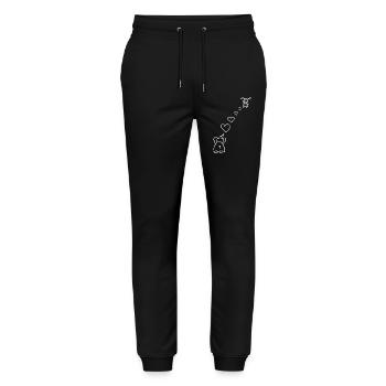 Elefant Kind mit Herz Symbol für Liebe - Stanley/Stella Unisex Bio Jogginghose Mover  - Schwarz - Vorne - Marisol (170cm) & Nik (191cm)