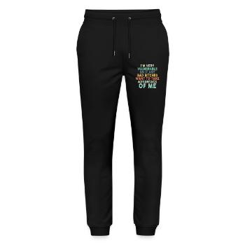 Je suis très vulnérable IA - Pantalon de jogging bio MOVER Stanley/Stella unisexe - noir - Devant - Marisol (170cm) & Nik (191cm)