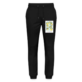 Zitronen - Stanley/Stella Unisex Bio Jogginghose Mover  - Schwarz - Vorne - Marisol (170cm) & Nik (191cm)