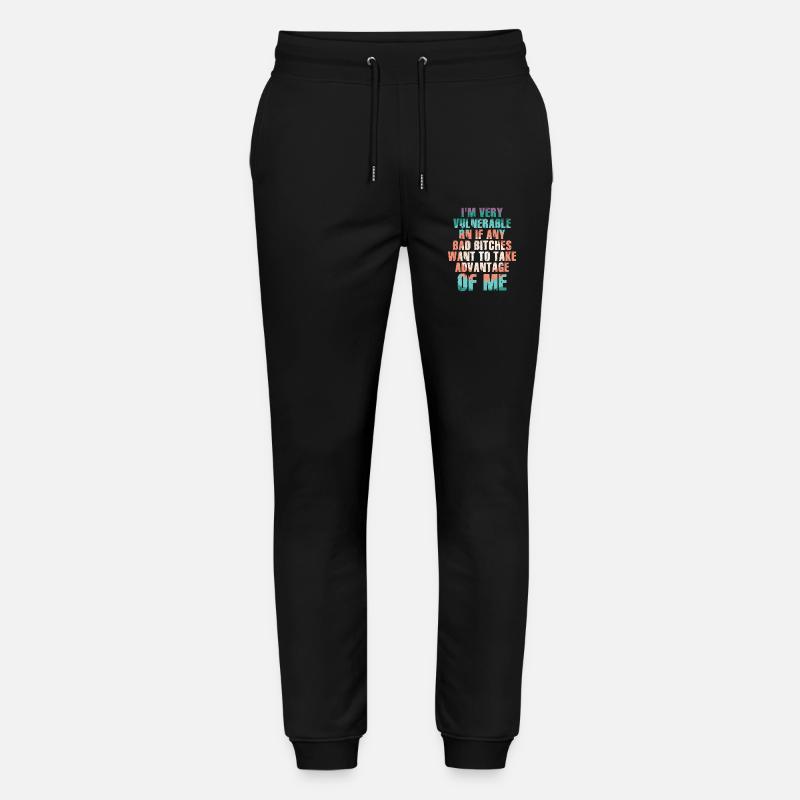 I'm Very Vulnerable RN - Stanley/Stella Unisex Bio Jogginghose Mover  - Schwarz