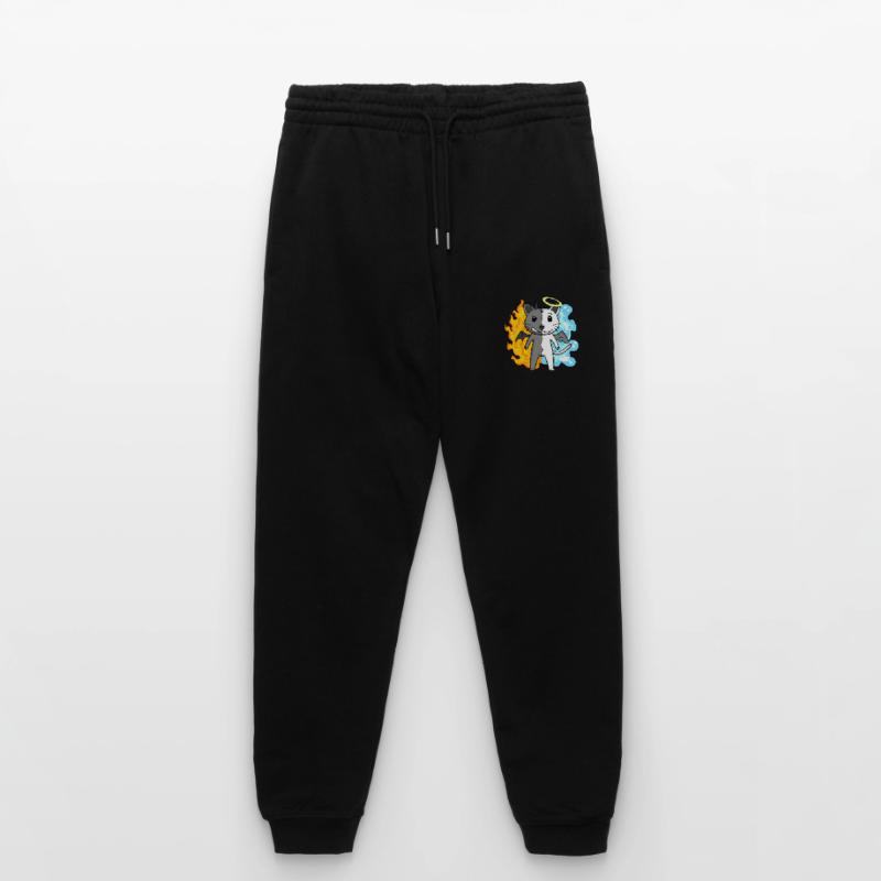 Cat Cat Breed Devon rex - Angel and Devil Stanley/Stella Mover Unisex Organic Jogging Trousers