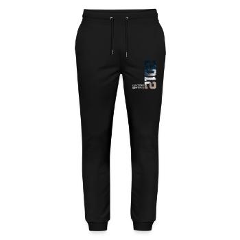 14. GEBURTSTAG LIMITED EDITION 2012 - Stanley/Stella Unisex Bio Jogginghose Mover  - Schwarz - Vorne - Marisol (170cm) & Nik (191cm)