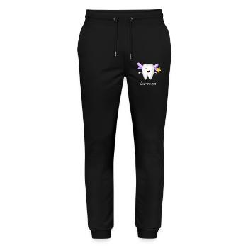 Zahnfee - Stanley/Stella Unisex Bio Jogginghose Mover  - Schwarz - Vorne - Marisol (170cm) & Nik (191cm)