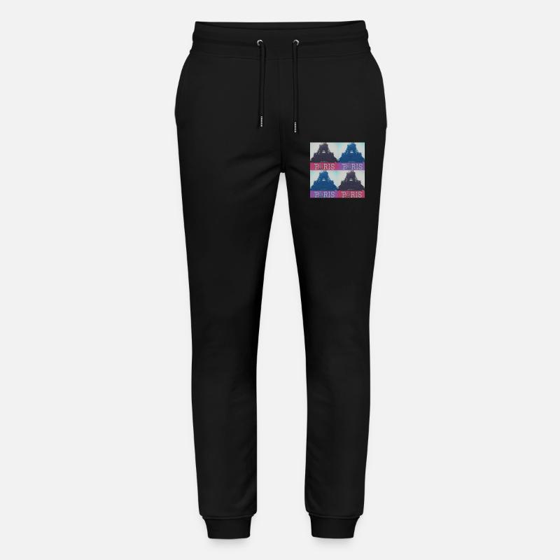 Paris Eiffel - Pantalon de jogging bio MOVER Stanley/Stella unisexe - noir
