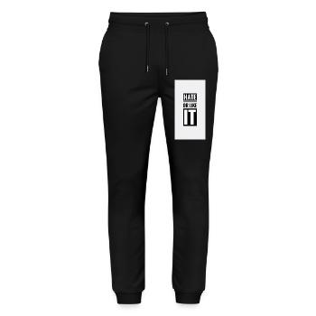 NG20220913 044511 01 - Stanley/Stella Unisex Bio Jogginghose Mover  - Schwarz - Vorne - Marisol (170cm) & Nik (191cm)