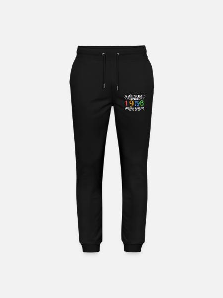1956 - Born 1956 - Stanley/Stella Mover Unisex Organic Jogging Trousers - black