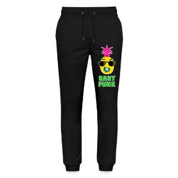 Baby Punk Pineapple cool - Stanley/Stella Mover Unisex Organic Jogging Trousers - black - Front - Marisol (170cm) & Nik (191cm)