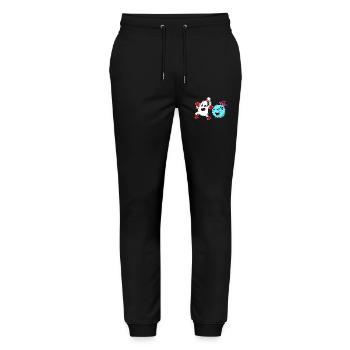 Bowling Bowling Ball Pin - Stanley/Stella Mover Unisex Organic Jogging Trousers - black - Front - Marisol (170cm) & Nik (191cm)