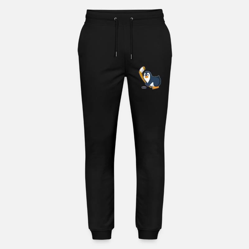 Pinguin Eishockey Eishockeyschläger - Stanley/Stella Unisex Bio Jogginghose Mover  - Schwarz