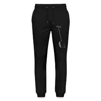 Shamisen Grau - Stanley/Stella Unisex Bio Jogginghose Mover  - Schwarz - Vorne - Marisol (170cm) & Nik (191cm)