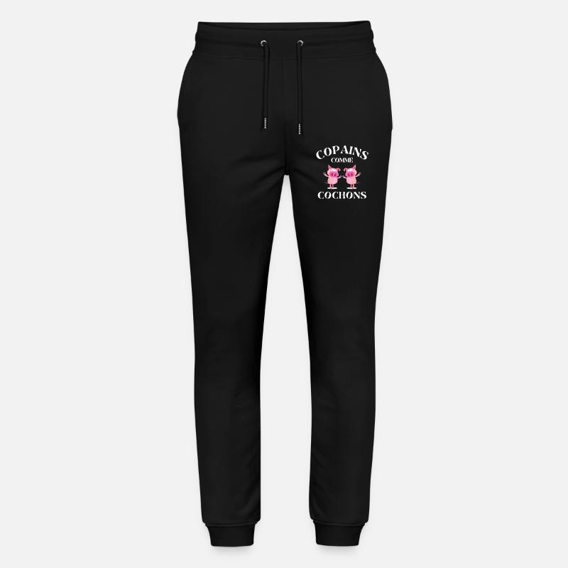 copains comme cochons, meilleurs amis - Pantalon de jogging bio MOVER Stanley/Stella unisexe - noir