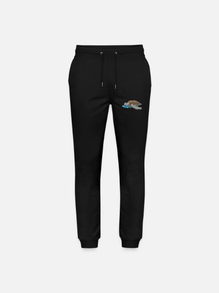 Turtle Surfing Surfboard Summer - Stanley/Stella Mover Unisex Organic Jogging Trousers - black