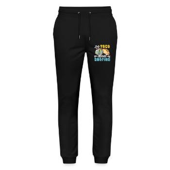 Let's Taco Bout Surfing Lover - Stanley/Stella Mover Unisex Organic Jogging Trousers - black - Front - Marisol (170cm) & Nik (191cm)