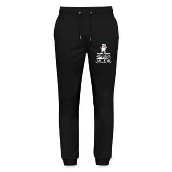 Schafe Schaf Schafzüchter Geschenk - Stanley/Stella Unisex Bio Jogginghose Mover  - Schwarz - Vorne - Marisol (170cm) & Nik (191cm)