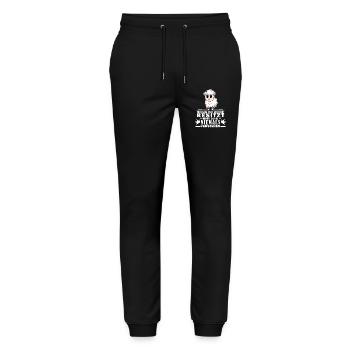Schafe Schaf Schafzüchter Geschenk - Stanley/Stella Unisex Bio Jogginghose Mover  - Schwarz - Vorne - Marisol (170cm) & Nik (191cm)