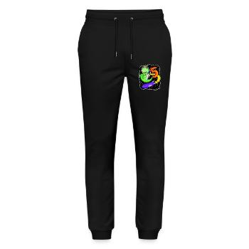 Garçon 5 ans - Cadeau 5ème anniversaire - Pantalon de jogging bio MOVER Stanley/Stella unisexe - noir - Devant - Marisol (170cm) & Nik (191cm)