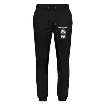 Daddy Daddy North Sea Best Seagull Dad - Stanley/Stella Mover Unisex Organic Jogging Trousers - black - Front - Marisol (170cm) & Nik (191cm)