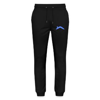House Roof - Stanley/Stella Mover Unisex Organic Jogging Trousers - black - Front - Marisol (170cm) & Nik (191cm)