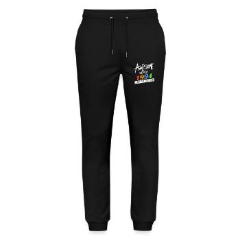 1994 - Born 1994 - Year of birth 1994 - Stanley/Stella Mover Unisex Organic Jogging Trousers - black - Front - Marisol (170cm) & Nik (191cm)