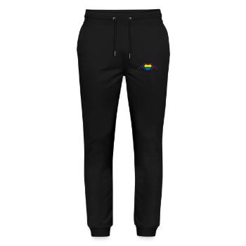 Lgbt Herz Pride Gay Homo Sexualität Menschenrechte - Stanley/Stella Unisex Bio Jogginghose Mover  - Schwarz - Vorne - Marisol (170cm) & Nik (191cm)