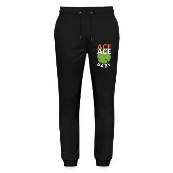 Tennis - Pantalon de jogging bio MOVER Stanley/Stella unisexe - noir - Devant - Marisol (170cm) & Nik (191cm)